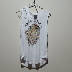 Modern lux White tank top